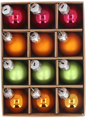 Набор шаров новогодних Gisela Graham All Glass / 2006 - фото