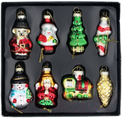 Набор елочных игрушек Gisela Graham All Glass / 1746 - фото