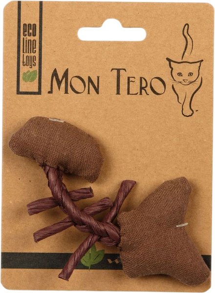 Игрушка для кошек Mon Tero Eco Рыбья кость с кошачьей мятой / 51461 - фото