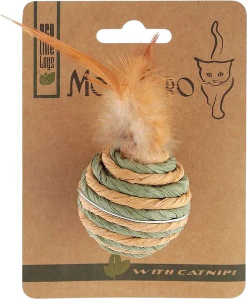 Игрушка для кошек Mon Tero Eco Бочонок с хвостиком / 60302 - фото
