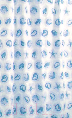 Шторка-занавеска для ванны Miranda Starfish Blue - фото