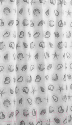 Шторка-занавеска для ванны Miranda Starfish Grey - фото