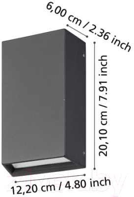 Бра уличное Eglo Spongano 900886