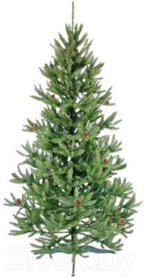 Ель искусственная GrandSiti Сверк с шишками натуральными 2.2 / 103-114 - фото
