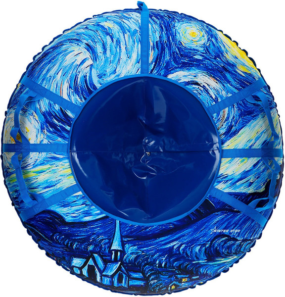 Тюбинг-ватрушка Winter Star Звездная ночь / 9408938 - фото
