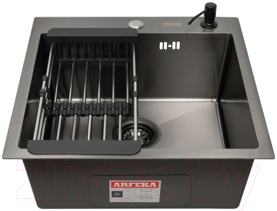 Мойка кухонная Arfeka Eco AR 50x50 + CL AR + DS AR