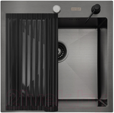 Мойка кухонная Arfeka Eco AR 50x50 + RM AR + DS AR