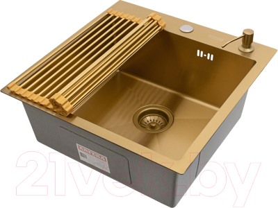 Мойка кухонная Arfeka Eco AR 50x50 + RM AR + DS AR - фото