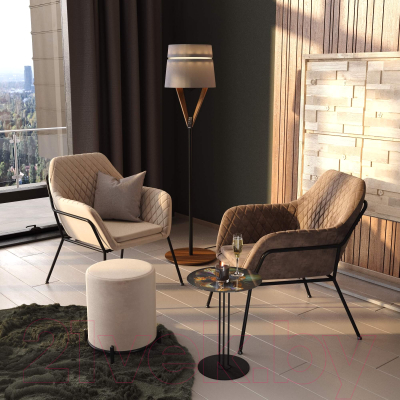 Журнальный столик Sheffilton SHT-CT55/H43 (ночной цветок/черный муар)