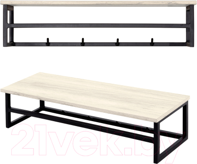 Вешалка для одежды Millwood Сканди 4 92x29x22