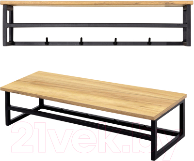 Вешалка для одежды Millwood Сканди 4 92x29x22