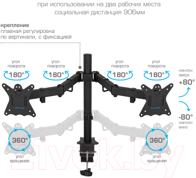 Кронштейн для монитора Kromax Casper-508