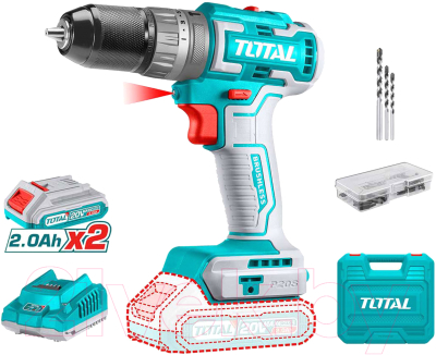 Аккумуляторная дрель-шуруповерт TOTAL TIDLI20508 - фото