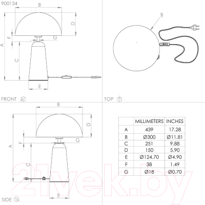 Прикроватная лампа Eglo Aranzola 900134
