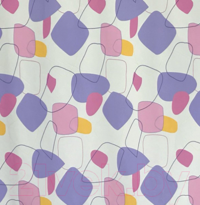 Шторка-занавеска для ванны Miranda Stain Lila - фото