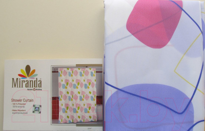 Шторка-занавеска для ванны Miranda Stain Lila