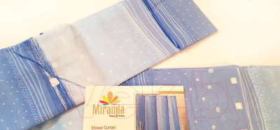 Шторка-занавеска для ванны Miranda Rain Blue