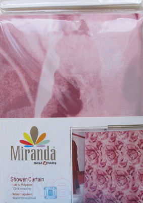 Шторка-занавеска для ванны Miranda Roses