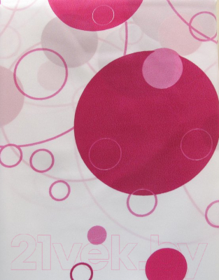 Шторка-занавеска для ванны Miranda Bubble Pink - фото