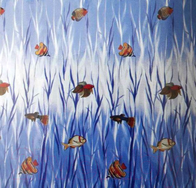 Шторка-занавеска для ванны Miranda Tropical Fish - фото