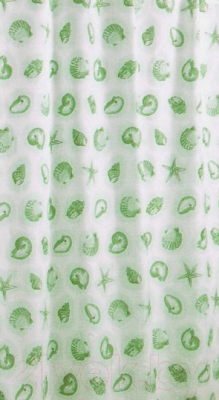 Шторка-занавеска для ванны Miranda Starfish Green - фото