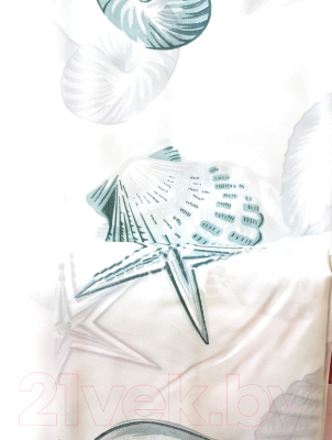 Шторка-занавеска для ванны Miranda Starfish Green