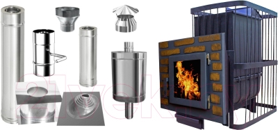 Печь-каменка КомфортПром Премиум Чугун / 1002210023 - фото