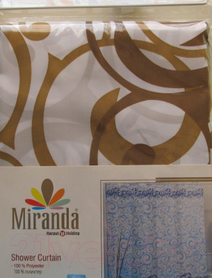 Шторка-занавеска для ванны Miranda Motives Beige