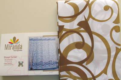 Шторка-занавеска для ванны Miranda Motives Beige