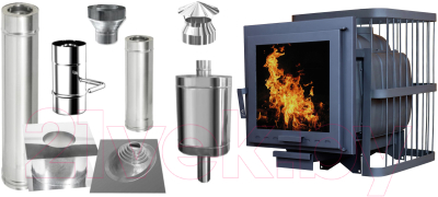 Печь-каменка КомфортПром Премиум Чугун / 1002210024 - фото