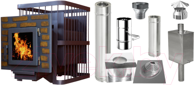 Печь-каменка КомфортПром Сталь / 1002210046 - фото