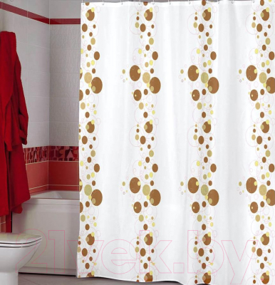 Шторка-занавеска для ванны Miranda Bubble Beige