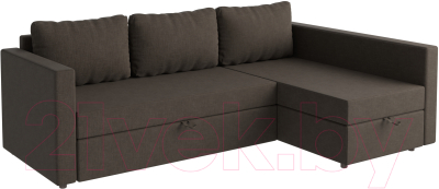 Диван угловой Mio Tesoro Тилаус длинный подлокотник (Brown) - фото