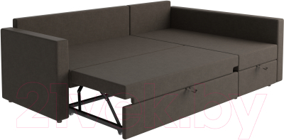 Диван угловой Mio Tesoro Тилаус длинный подлокотник (Brown)