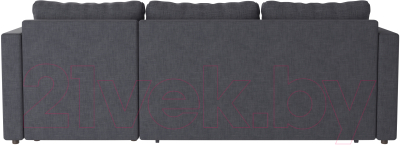 Диван угловой Mio Tesoro Тилаус короткий подлокотник (Dark Grey)