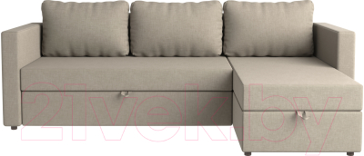 Диван угловой Mio Tesoro Тилаус короткий подлокотник (Beige/Grey)