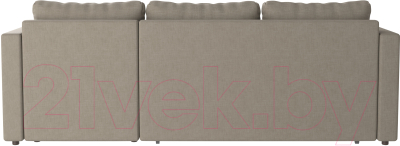 Диван угловой Mio Tesoro Тилаус короткий подлокотник (Beige/Grey)