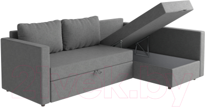 Диван угловой Mio Tesoro Тилаус длинный подлокотник (Grey)