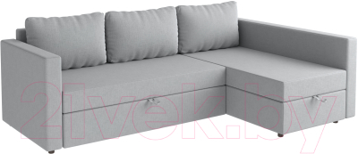 Диван угловой Mio Tesoro Тилаус длинный подлокотник (It Grey) - фото
