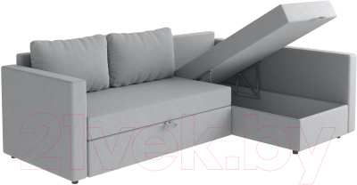 Диван угловой Mio Tesoro Тилаус длинный подлокотник (It Grey)