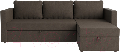 Диван угловой Mio Tesoro Тилаус короткий подлокотник (Brown)
