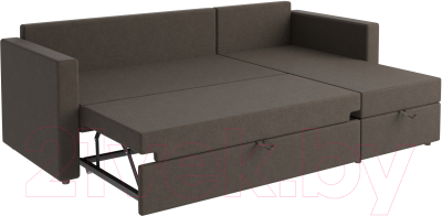 Диван угловой Mio Tesoro Тилаус короткий подлокотник (Brown)