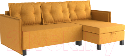Диван угловой Mio Tesoro Туули (Yellow/Orange) - фото