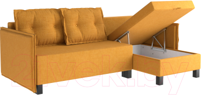 Диван угловой Mio Tesoro Туули (Yellow/Orange)