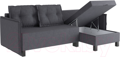 Диван угловой Mio Tesoro Туули (Dark Grey)
