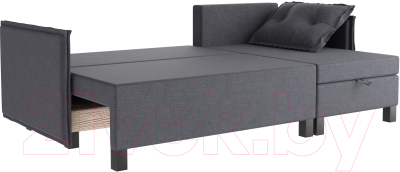 Диван угловой Mio Tesoro Туули (Dark Grey)