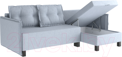 Диван угловой Mio Tesoro Туули (Pastel Blue)
