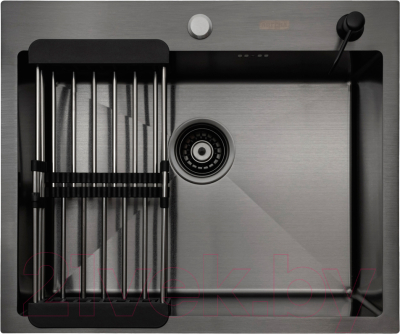 Мойка кухонная Arfeka Eco AR 60x50 + CL AR + DS AR - фото