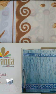 Шторка-занавеска для ванны Miranda Drops Beige