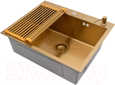 Мойка кухонная Arfeka Eco AR 60x50 + RM AR + DS AR - фото